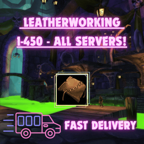 WOW CATA EU Leatherworking 1-450 Leveling Kit/DIY Package/ More details at descriptions